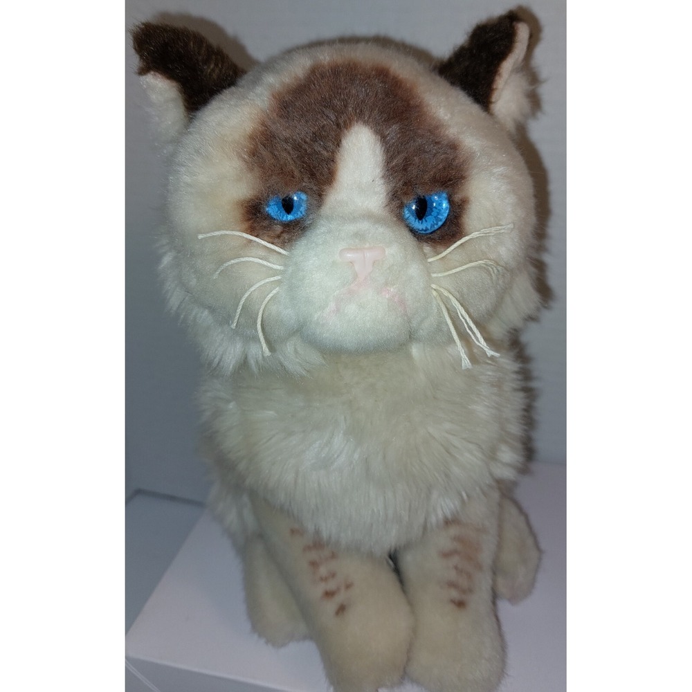 GUND Grumpy Cat 10" Plush Stuffed Animal Siamese Cat Sitting 4040133 Toy
